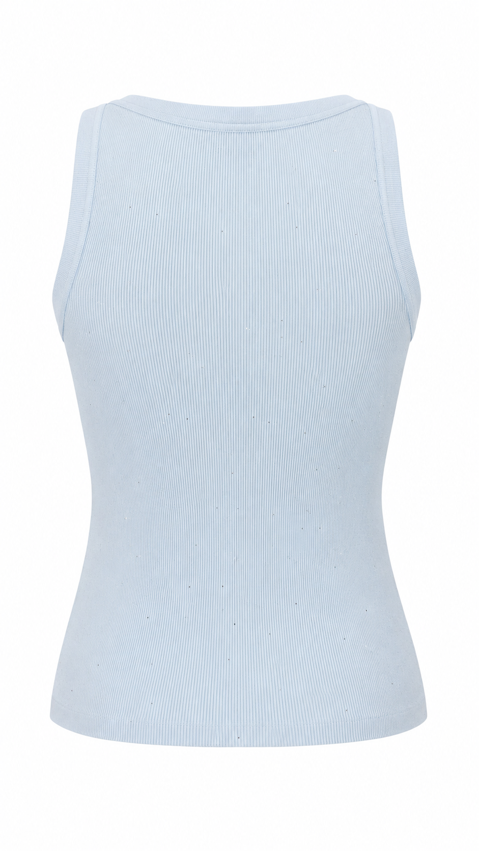 Top senza maniche con strass