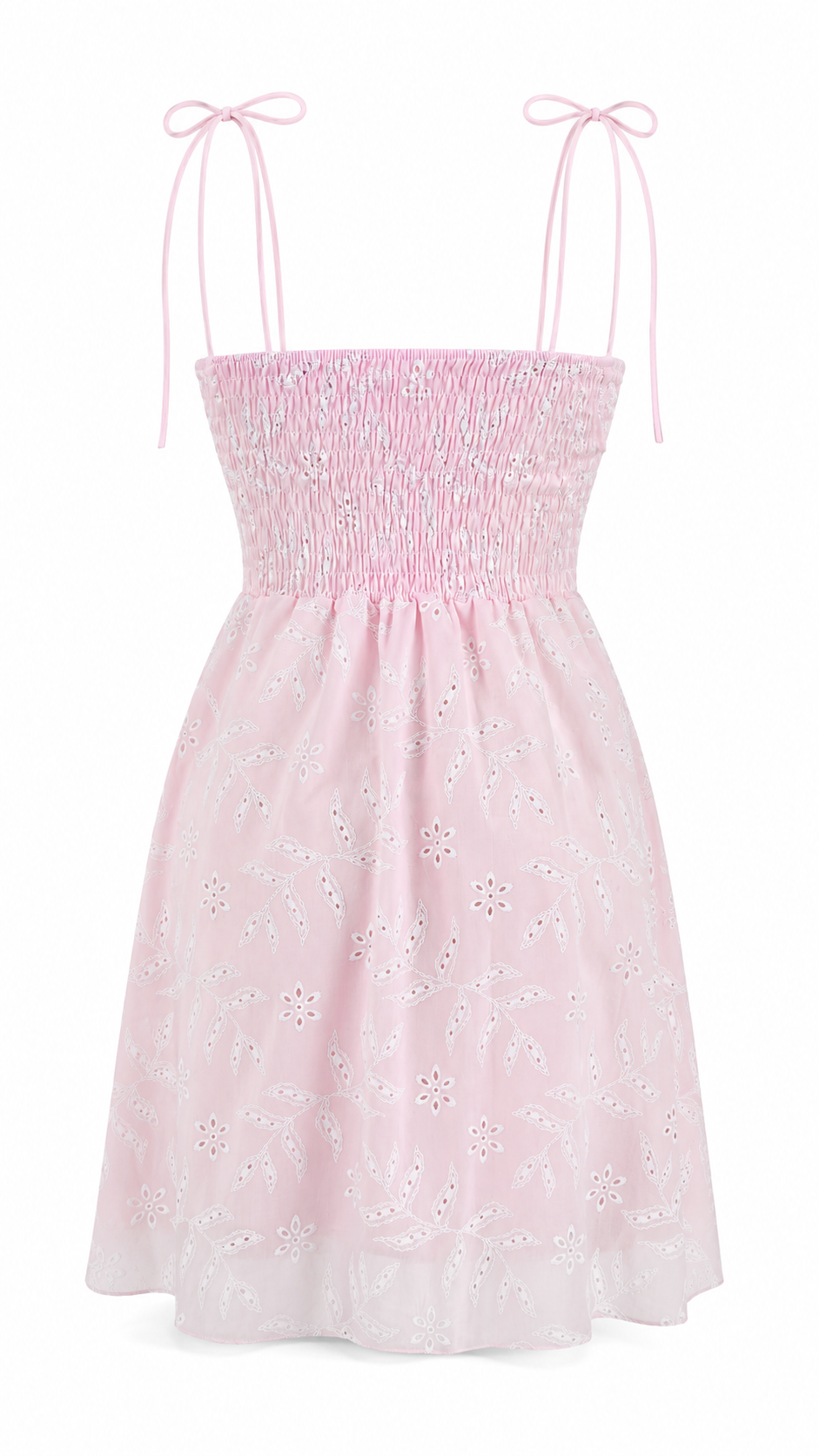 Abito corto bustier in pizzo san gallo