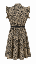 Abito corto leopardato