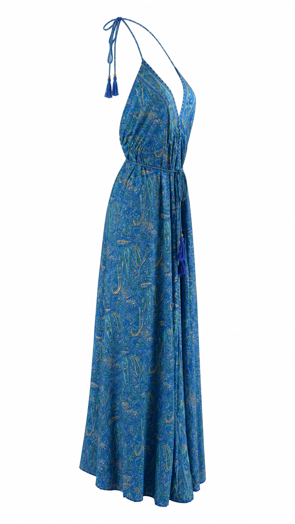 Abito lungo fantasia paisley