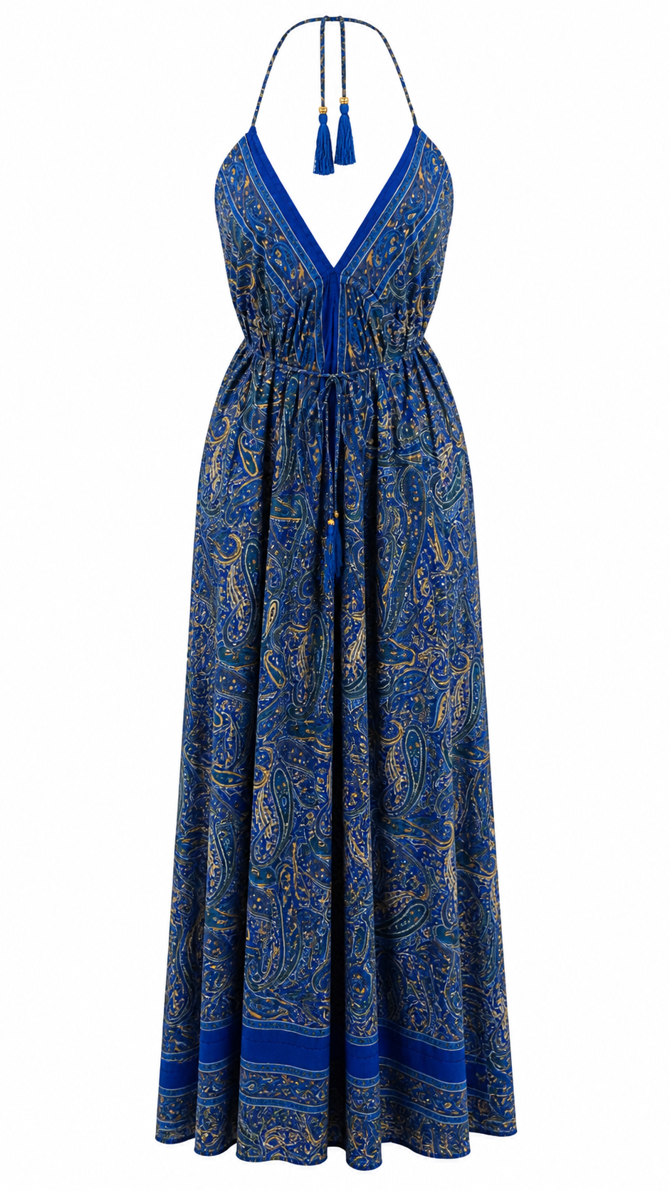 Abito lungo fantasia paisley