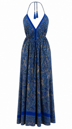 Abito lungo fantasia paisley