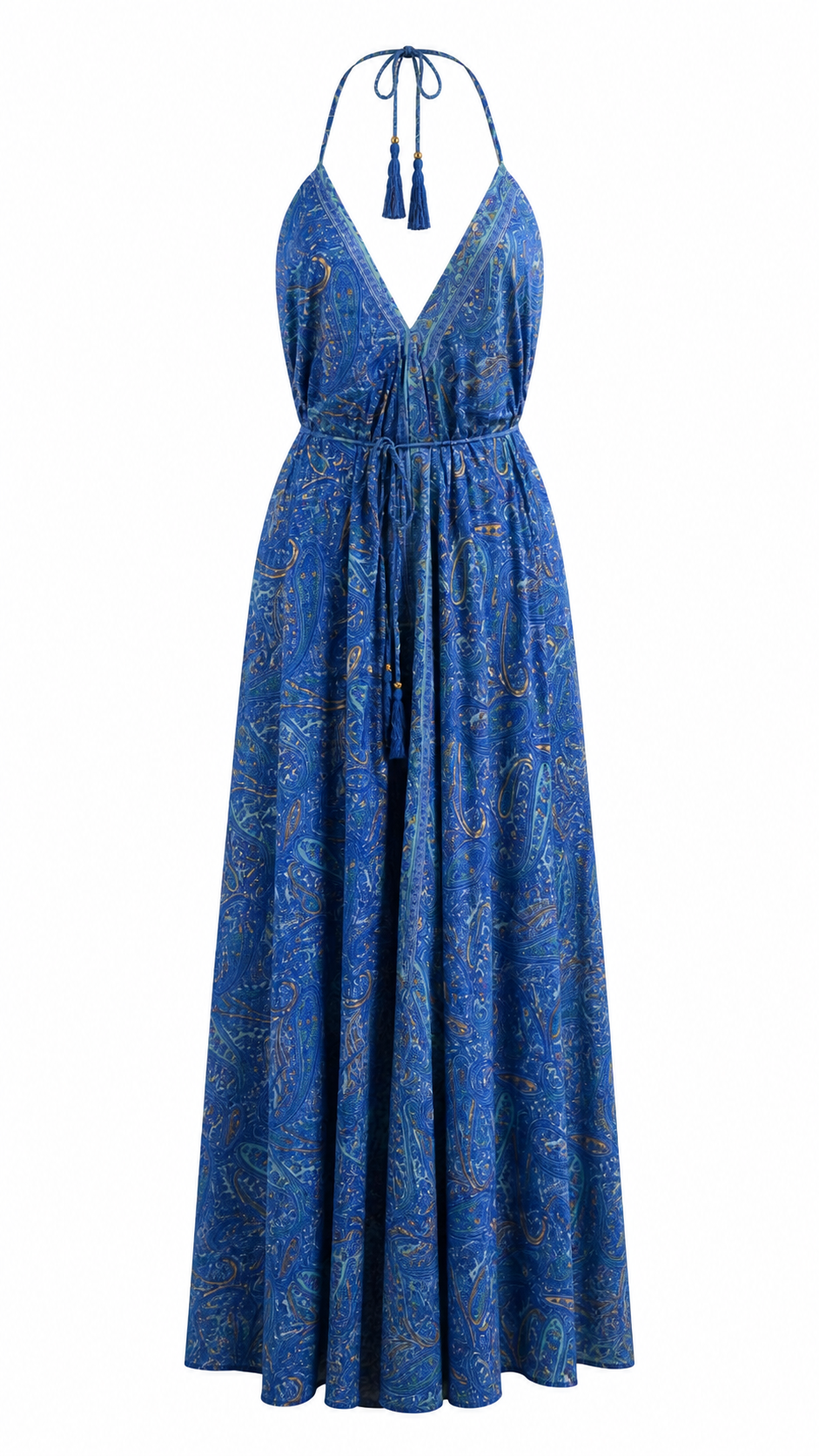Abito lungo fantasia paisley