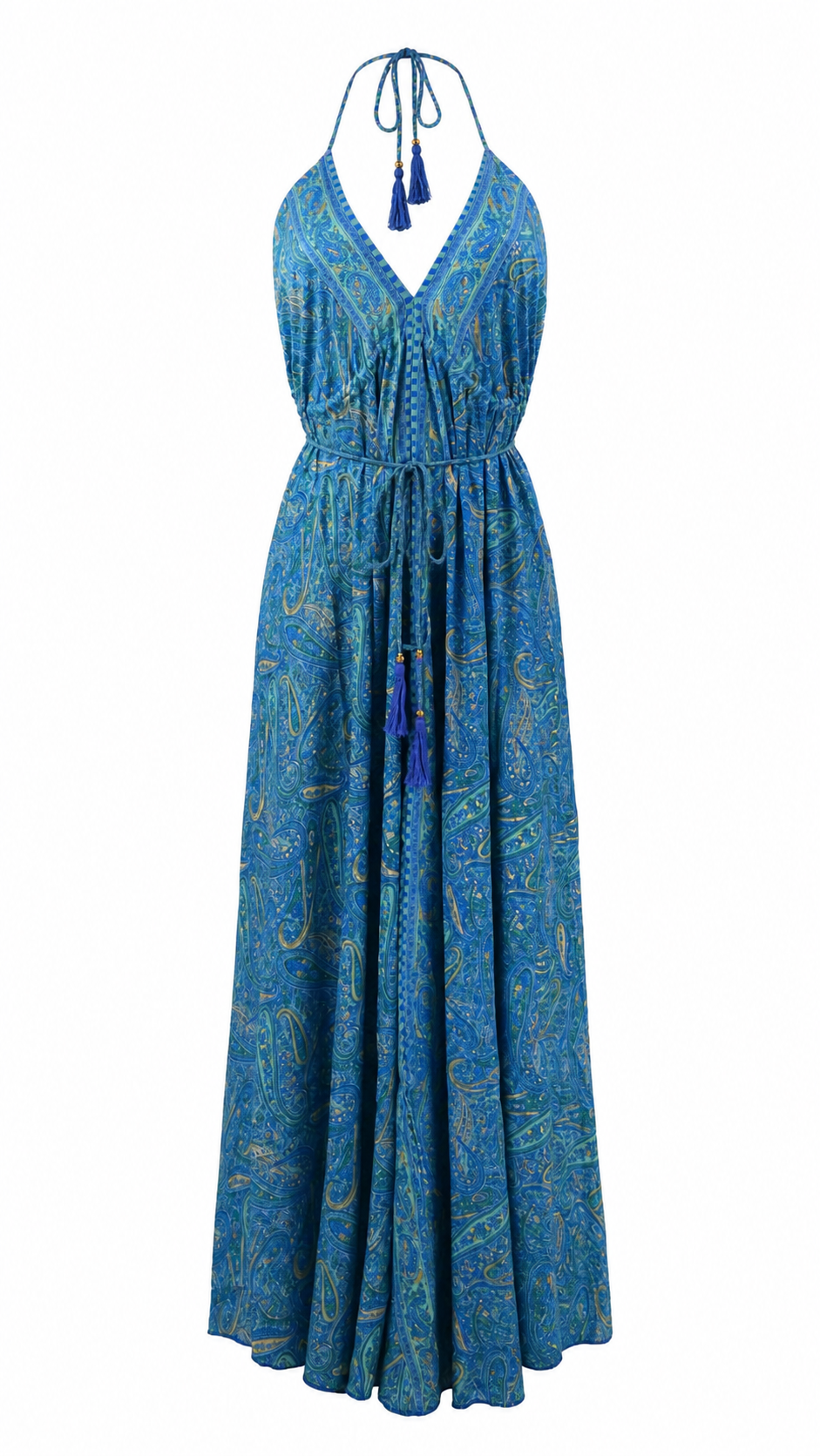 Abito lungo fantasia paisley
