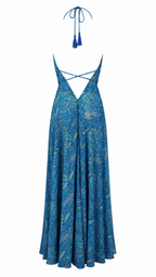 Abito lungo fantasia paisley