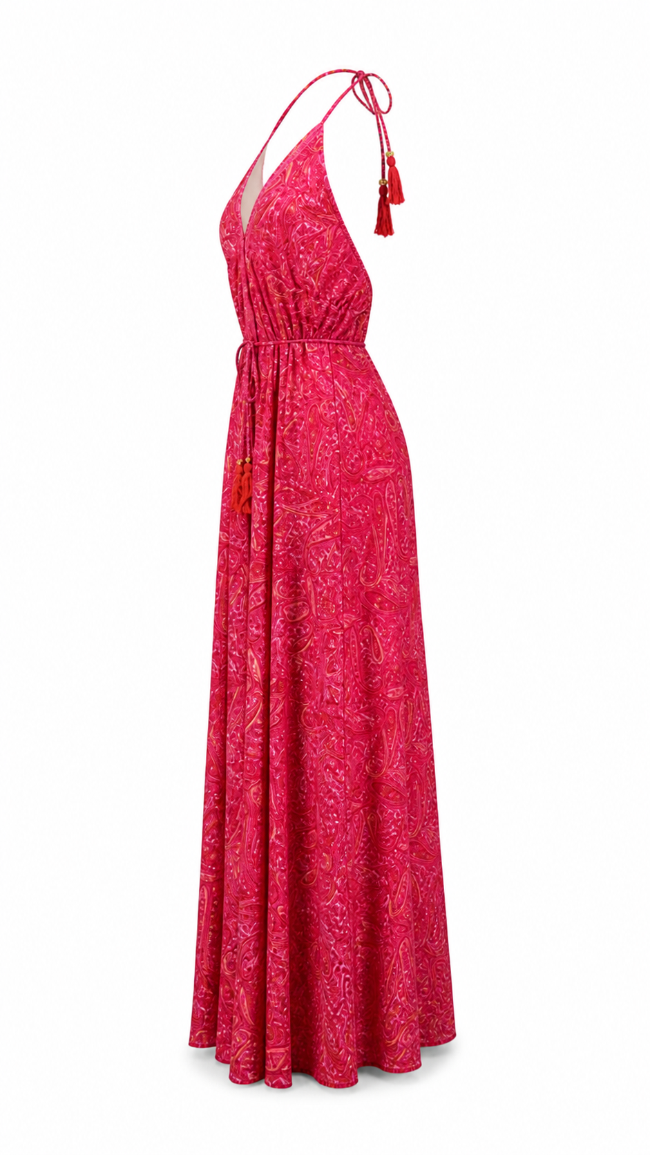 Abito lungo fantasia paisley