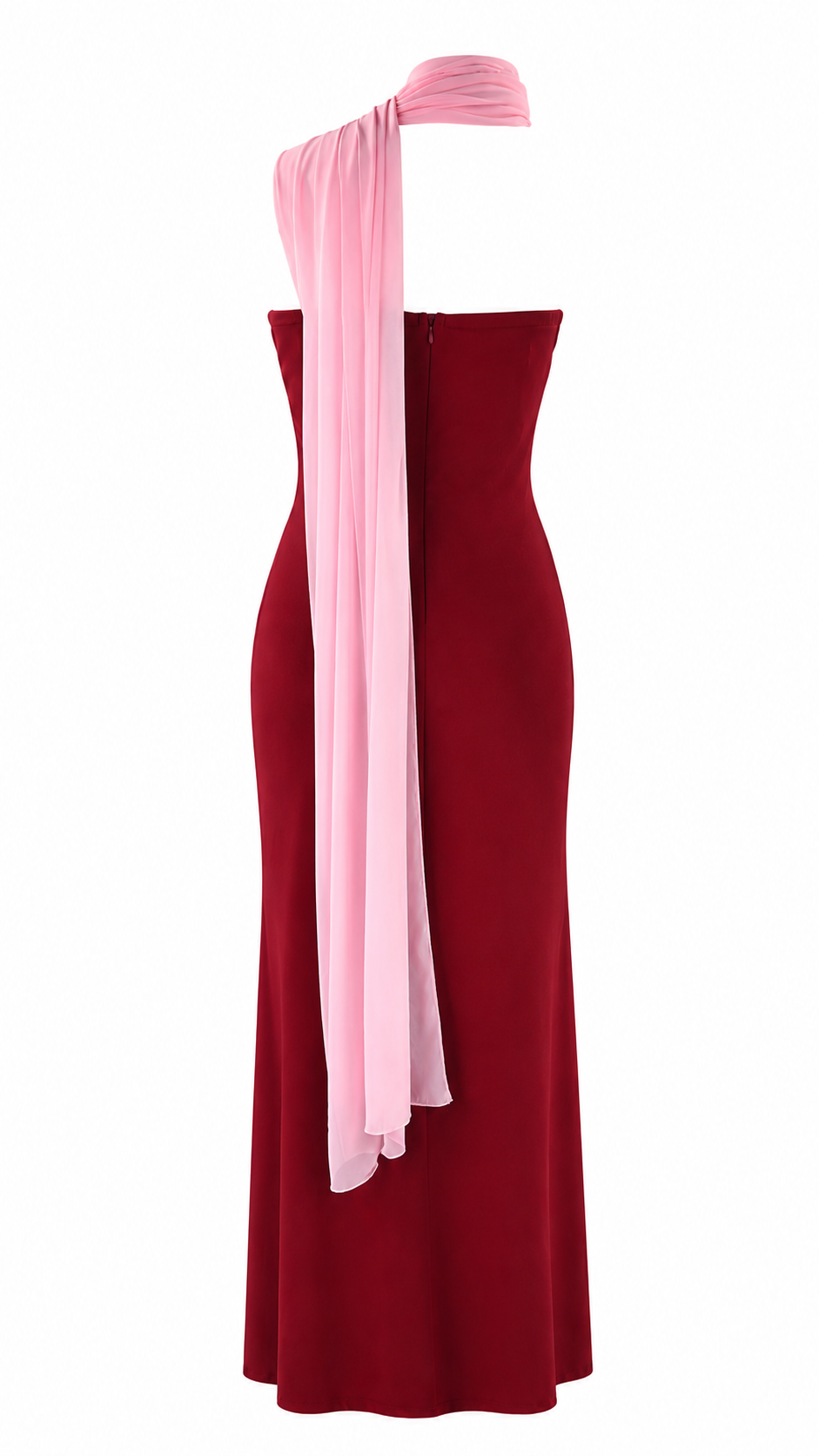 Strapless short dress with tiered skirt