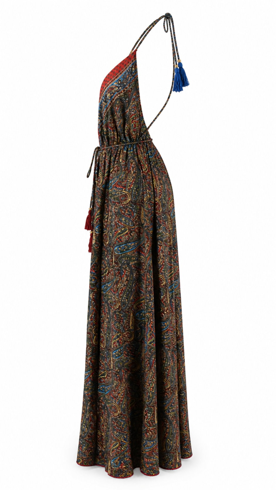 Abito lungo fantasia paisley