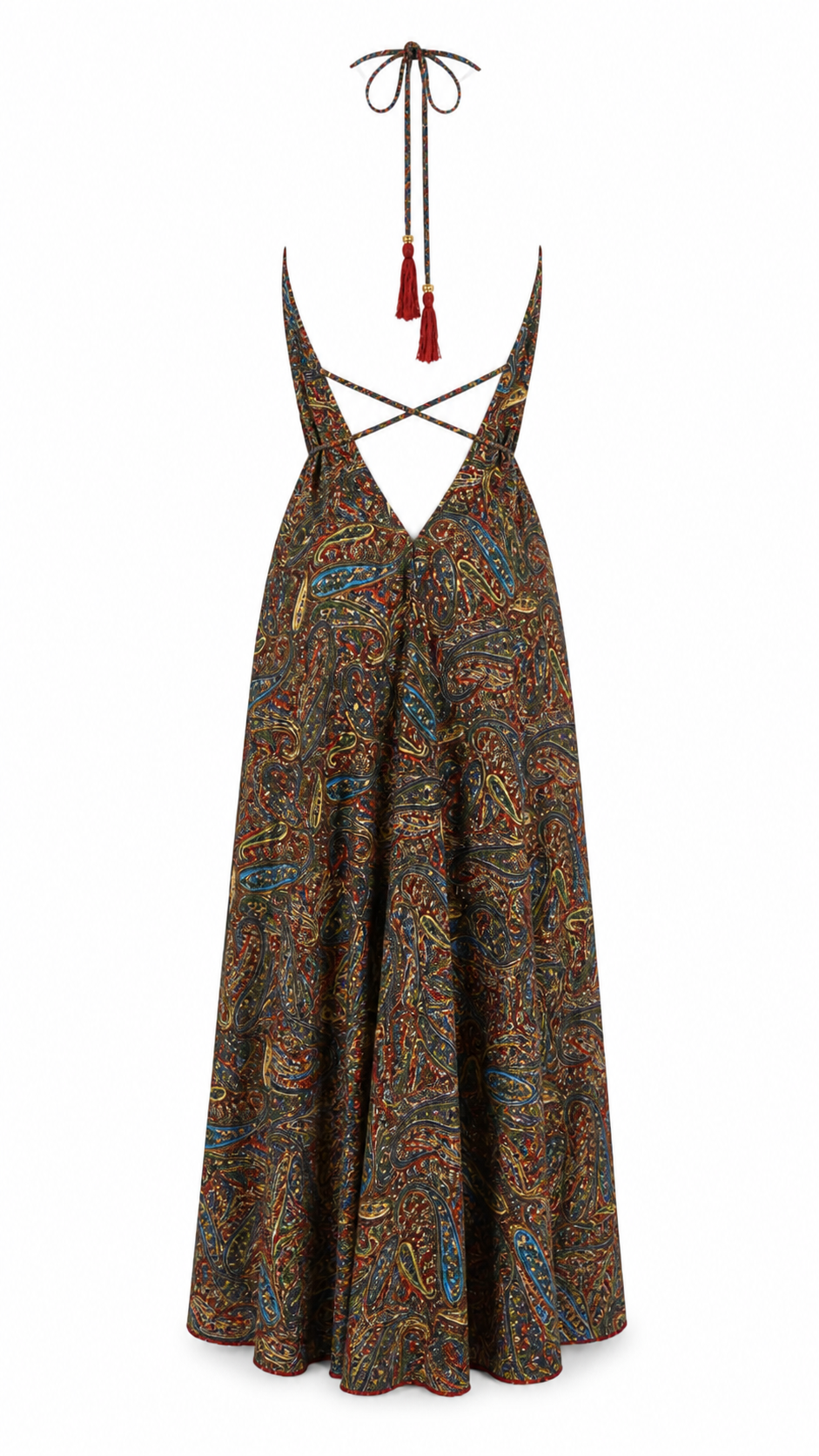 Abito lungo fantasia paisley