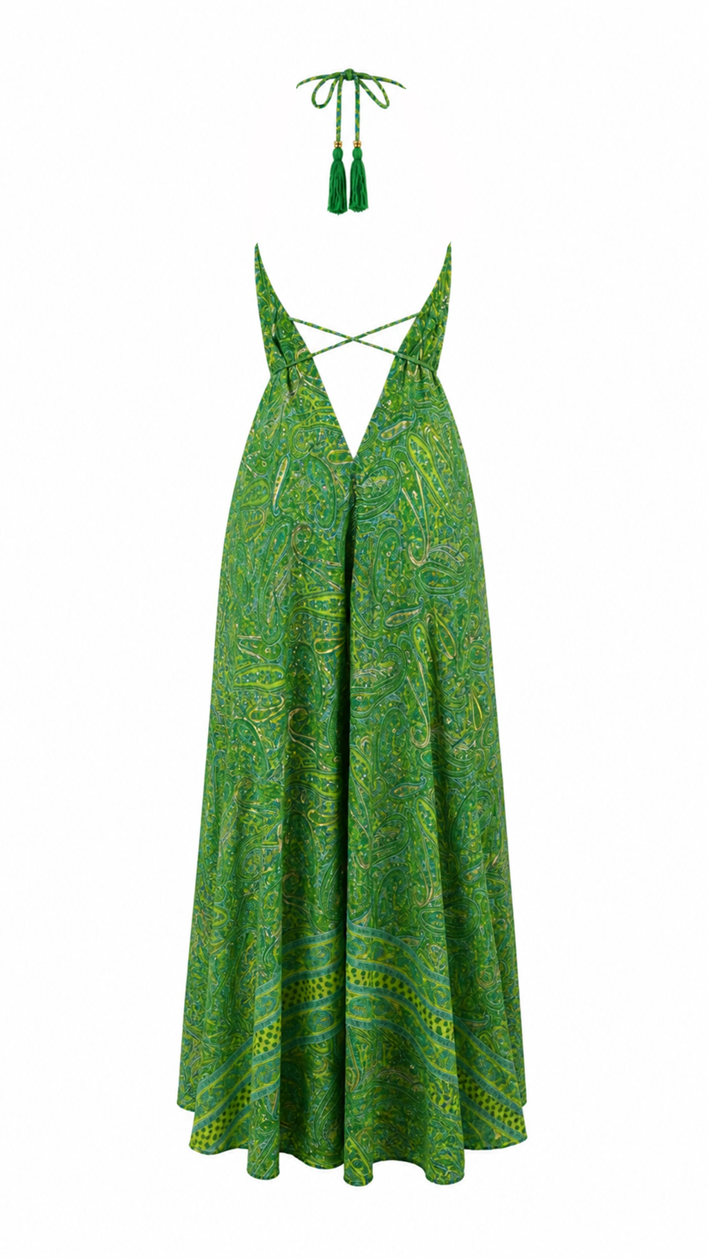 Abito lungo fantasia paisley