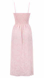 Abito lungo bustier in pizzo san gallo