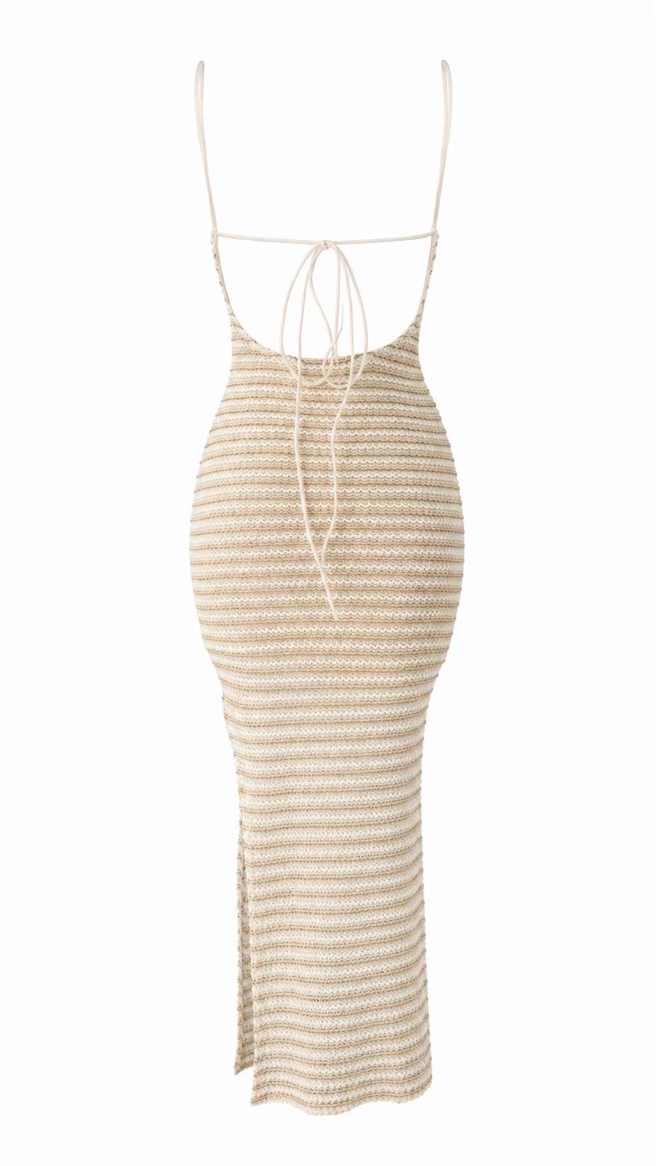 Abito lungo effetto crochet