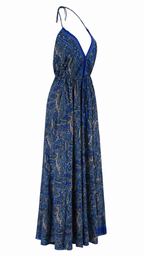 Abito lungo fantasia paisley