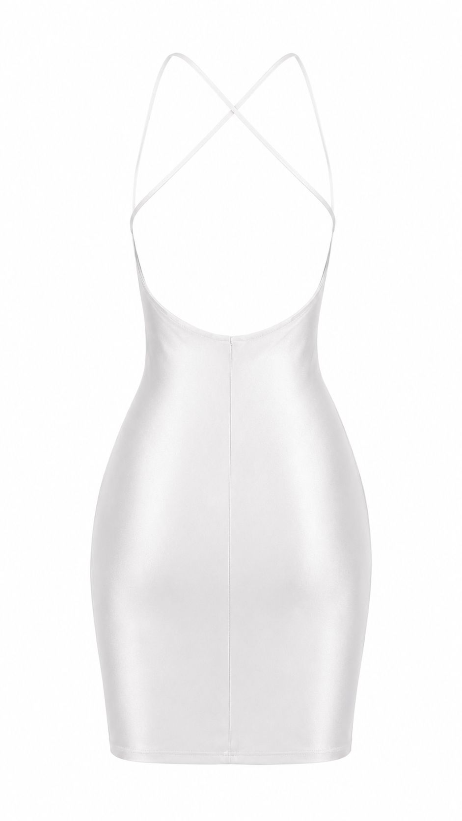 Vestido corto satinado