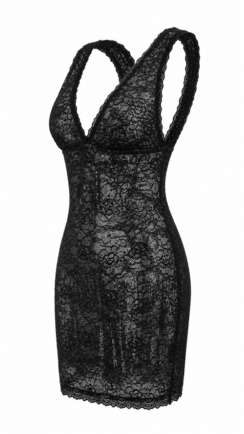 Strapless short dress with tiered skirt