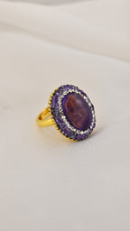 Anello cocktail oro ovale
