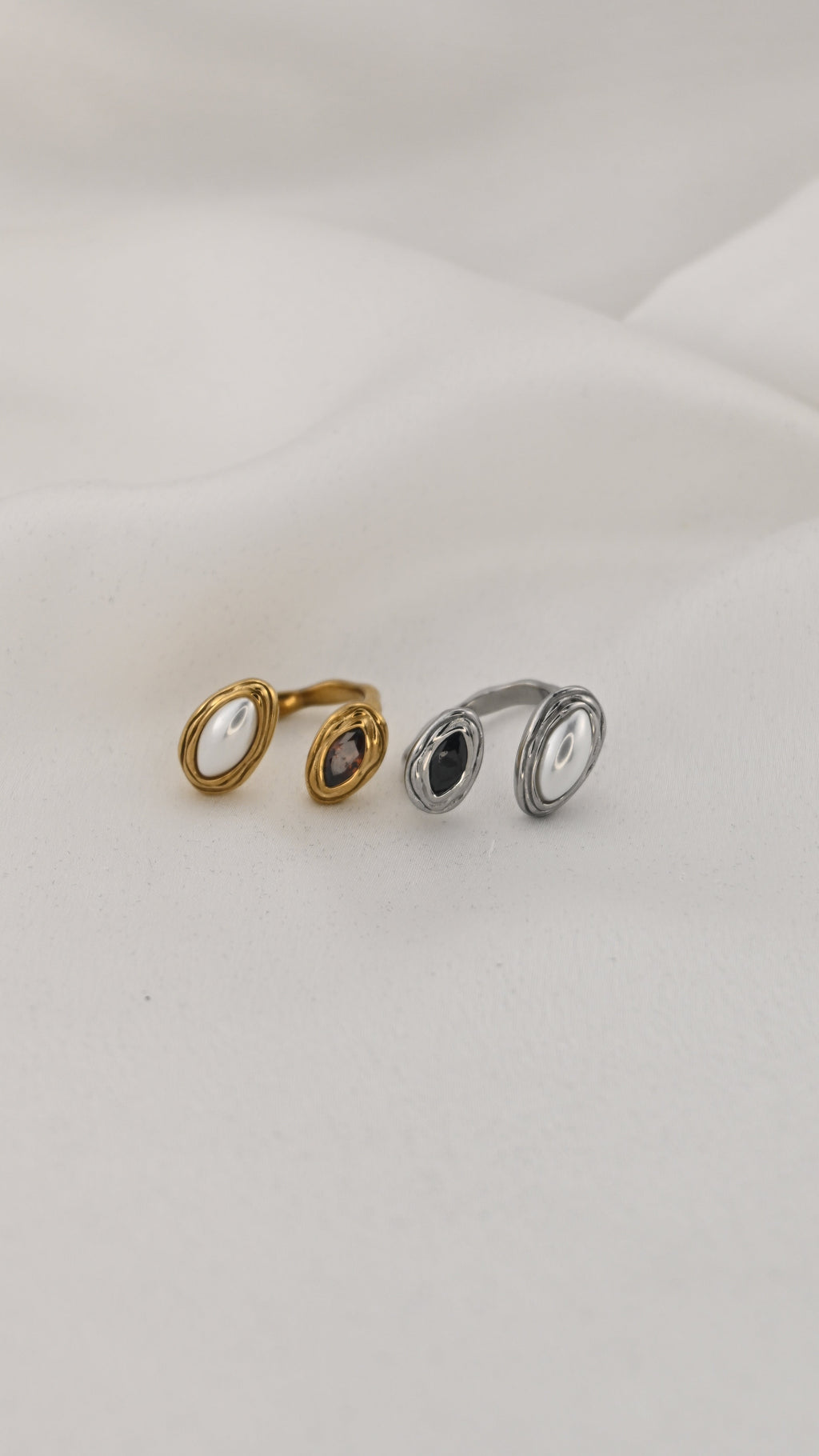 Anello regolabile con doppio ovale