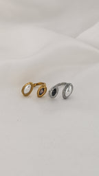 Anello regolabile con doppio ovale