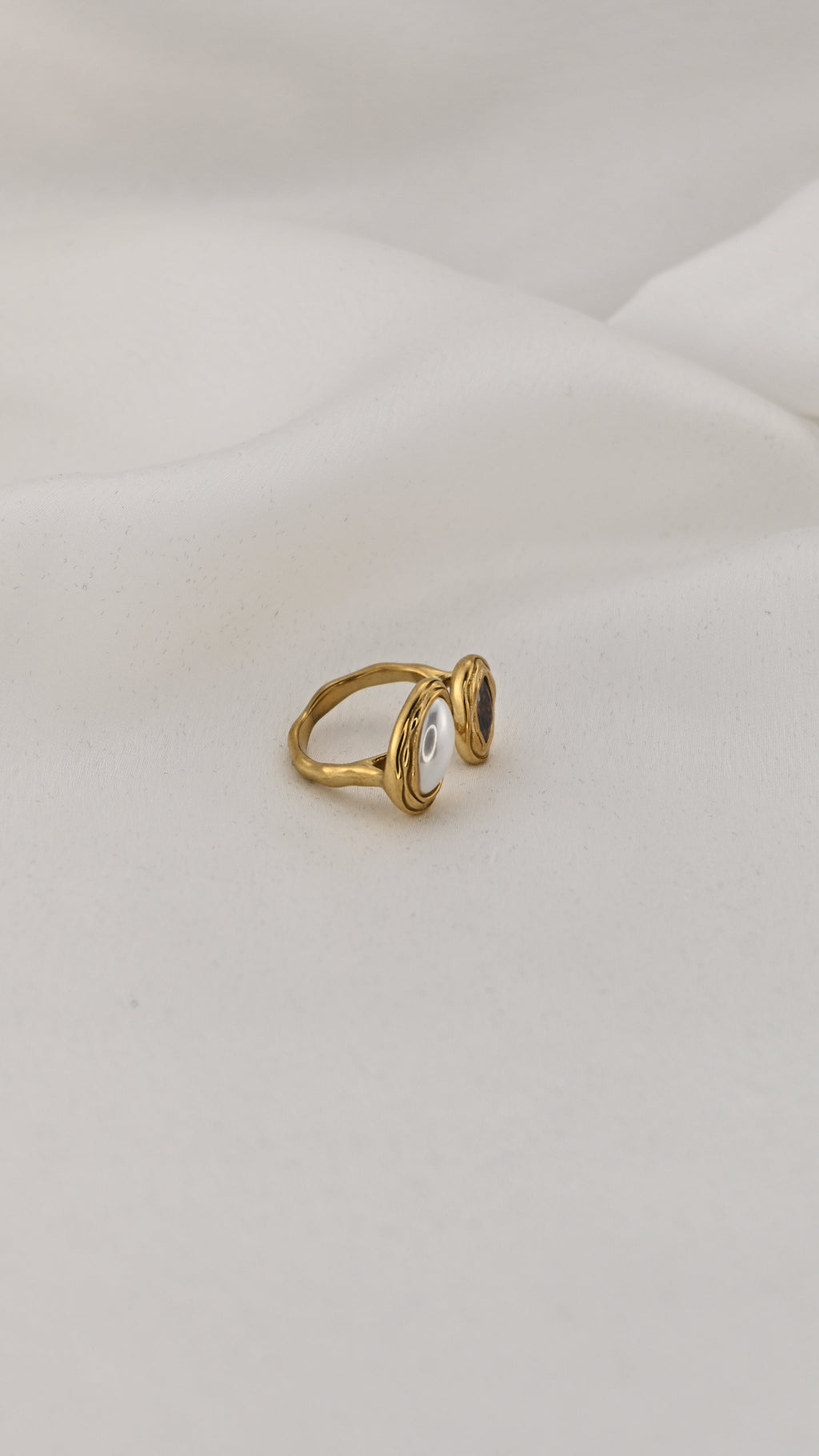 Anello regolabile con doppio ovale