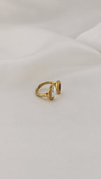 Anello regolabile con doppio ovale