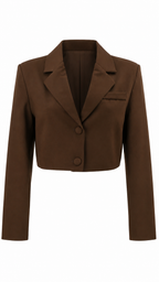 Gilet corto con bottoni