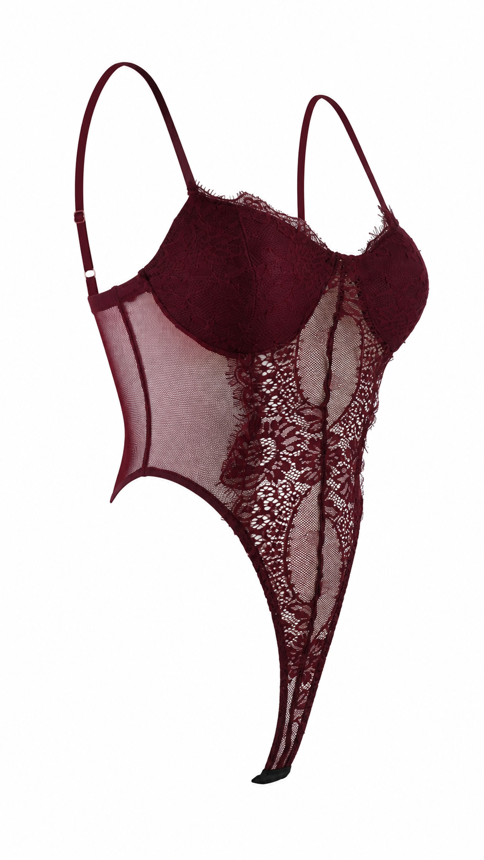 Body in pizzo con retro perizoma