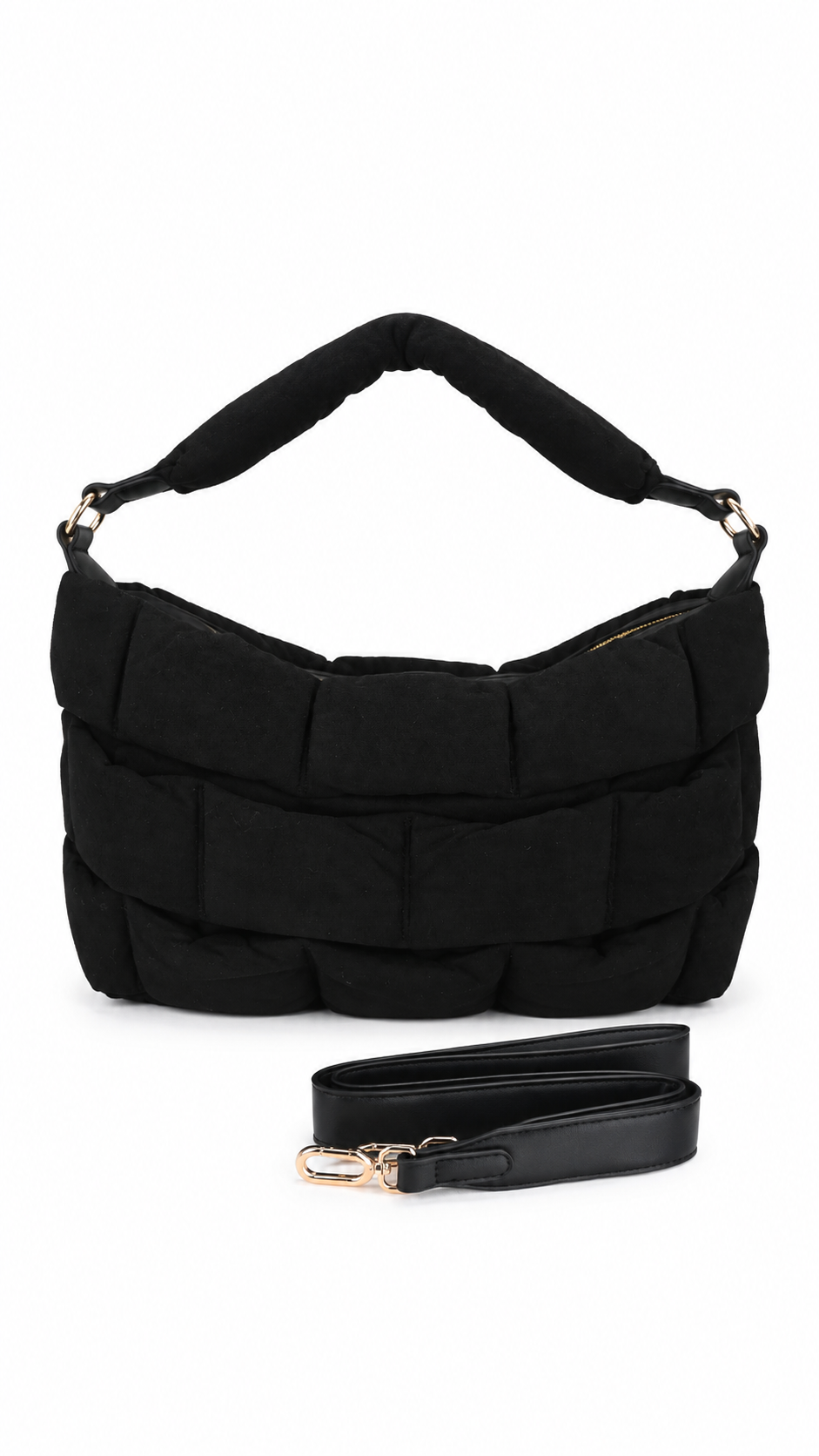 Bolso de mano a rayas