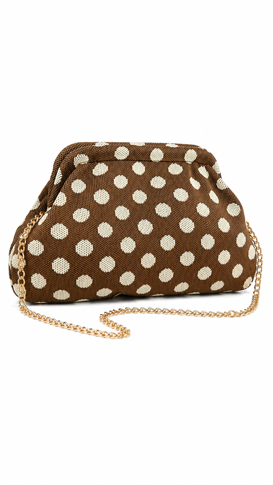 Cartera de mano de lunares