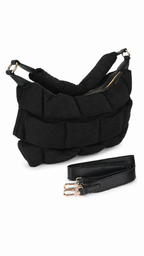 Bolso de mano a rayas