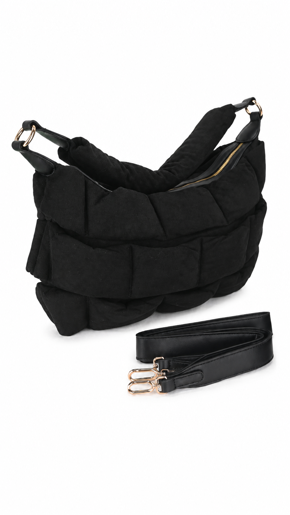 Bolso de mano a rayas