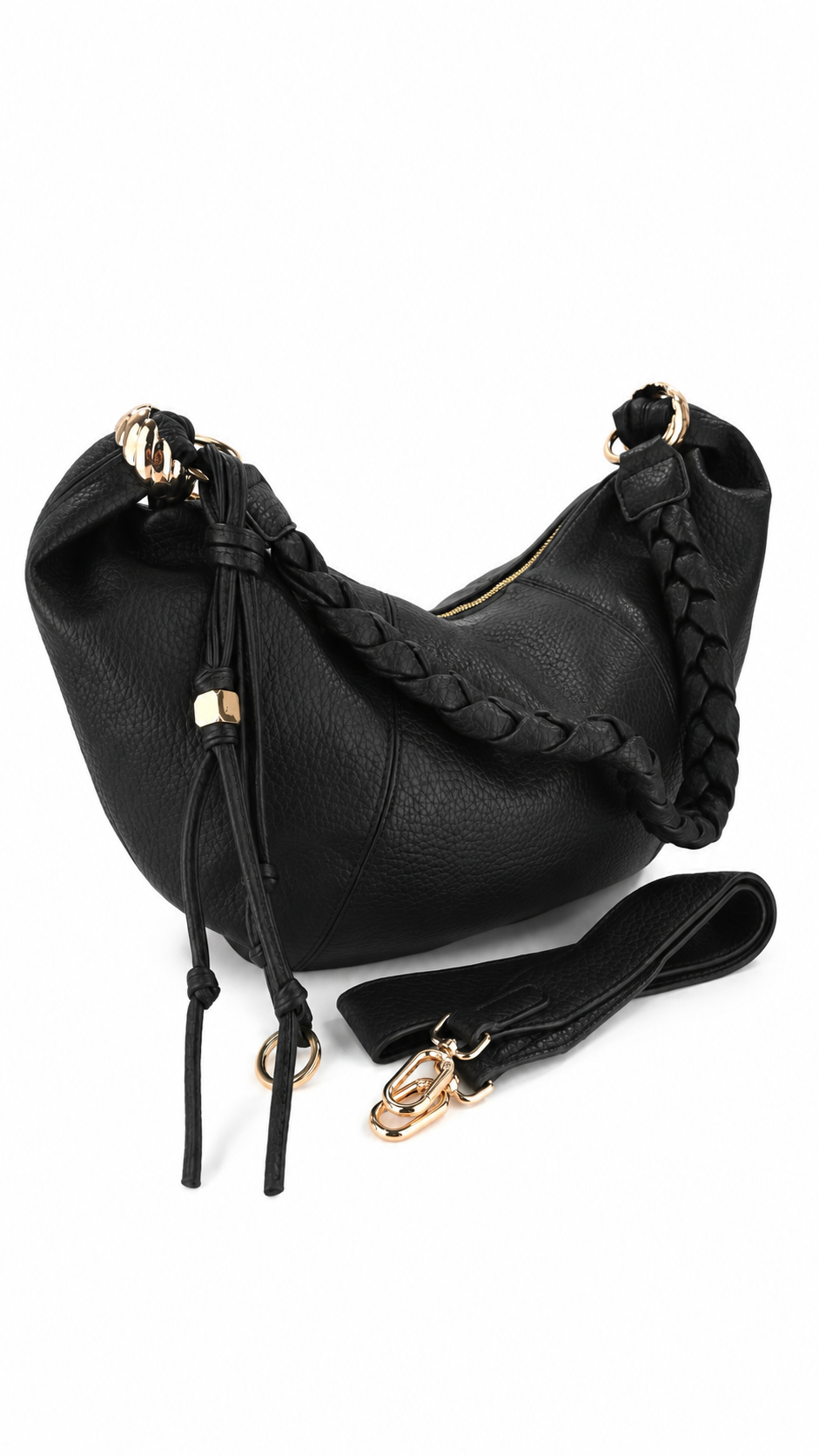 Bolso de mano a rayas