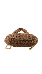 Borsa intrecciata stile crochet con manico