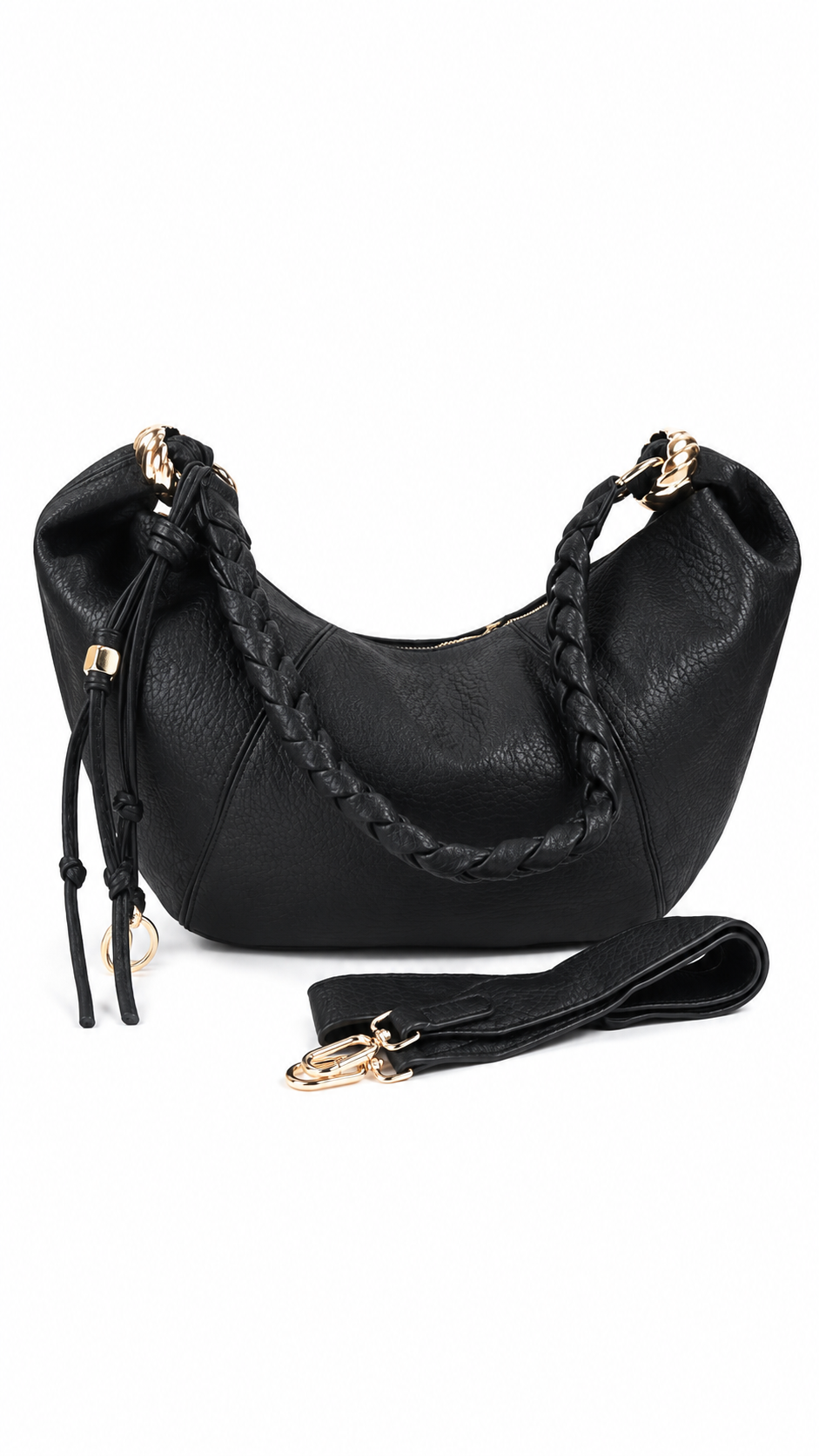 Bolso de mano a rayas
