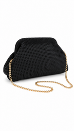 Bolso de mano a rayas
