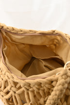 Borsa in corda attrecciata con nappina