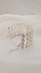 Bracciale geometrico con cristalli