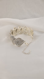 Bracciale geometrico a rombo con cristalli