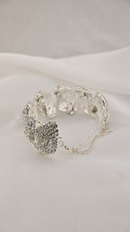 Bracciale a moduli irregolari con cristalli