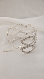 Bracciale a maglie ovali con cristalli