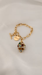 Bracciale a catena dorata con charm cupola