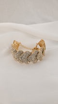 Bracciale geometrico a rombo con cristalli