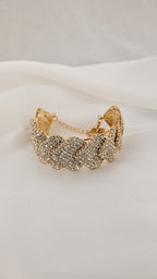 Bracciale geometrico a rombo con cristalli