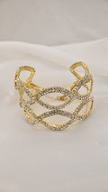 Bracciale a maglie ovali con cristalli