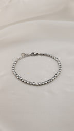 Bracciale tennis con pietre trasparenti