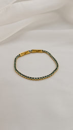 Bracciale tennis oro con pietre