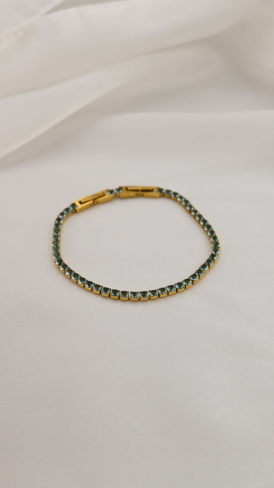 Bracciale tennis oro con pietre