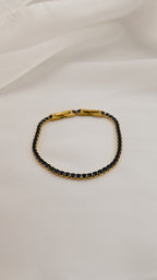 Bracciale tennis oro con pietre