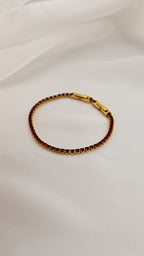 Bracciale tennis oro con pietre
