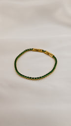 Bracciale tennis oro con pietre