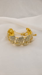 Bracciale a moduli irregolari con cristalli